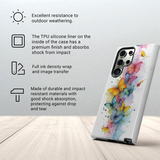 Butterfly Watercolour Design Gifts For Butterfly Lovers Tough Phone Case for Samsung Galaxy