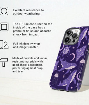 Celestial Sea Theme iPhone Tough Phone Case iPhone 17 16 15 14 Air Pro Max