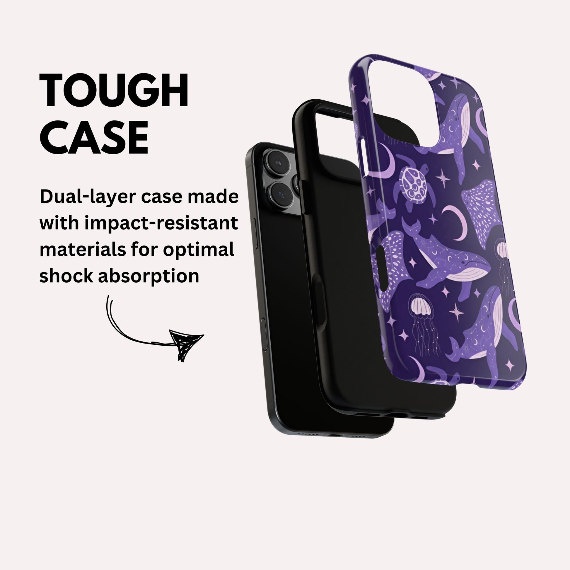 Celestial Sea Theme iPhone Tough Phone Case iPhone 17 16 15 14 Air Pro Max