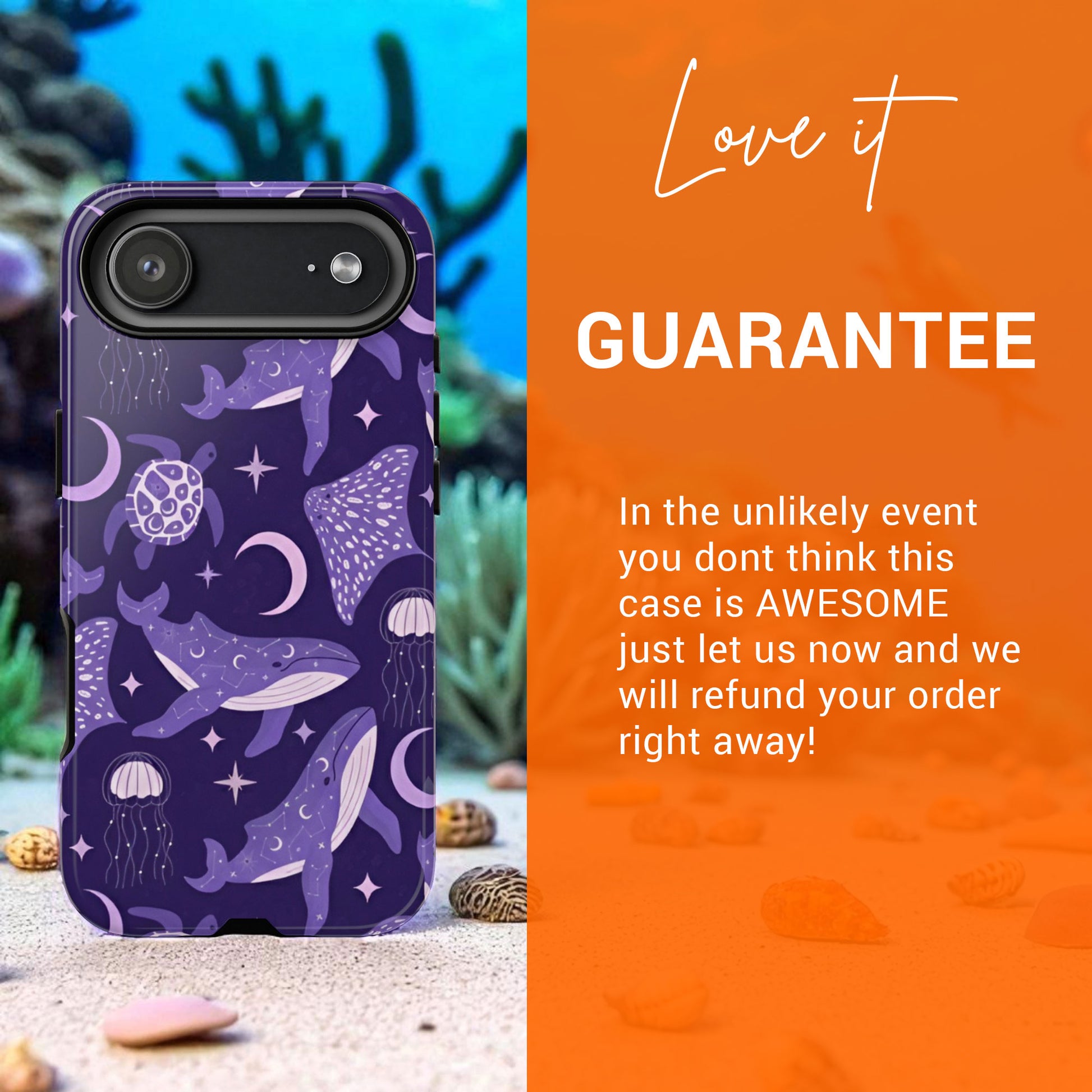 Celestial Sea Theme iPhone Tough Phone Case iPhone 17 16 15 14 Air Pro Max