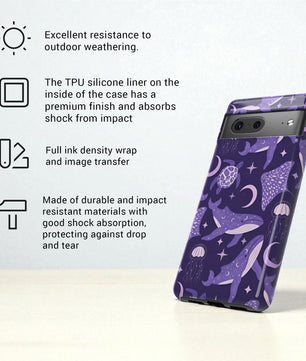 Celestial Sea Theme Google Pixel Tough Phone Case 9 8 7 6 5 4