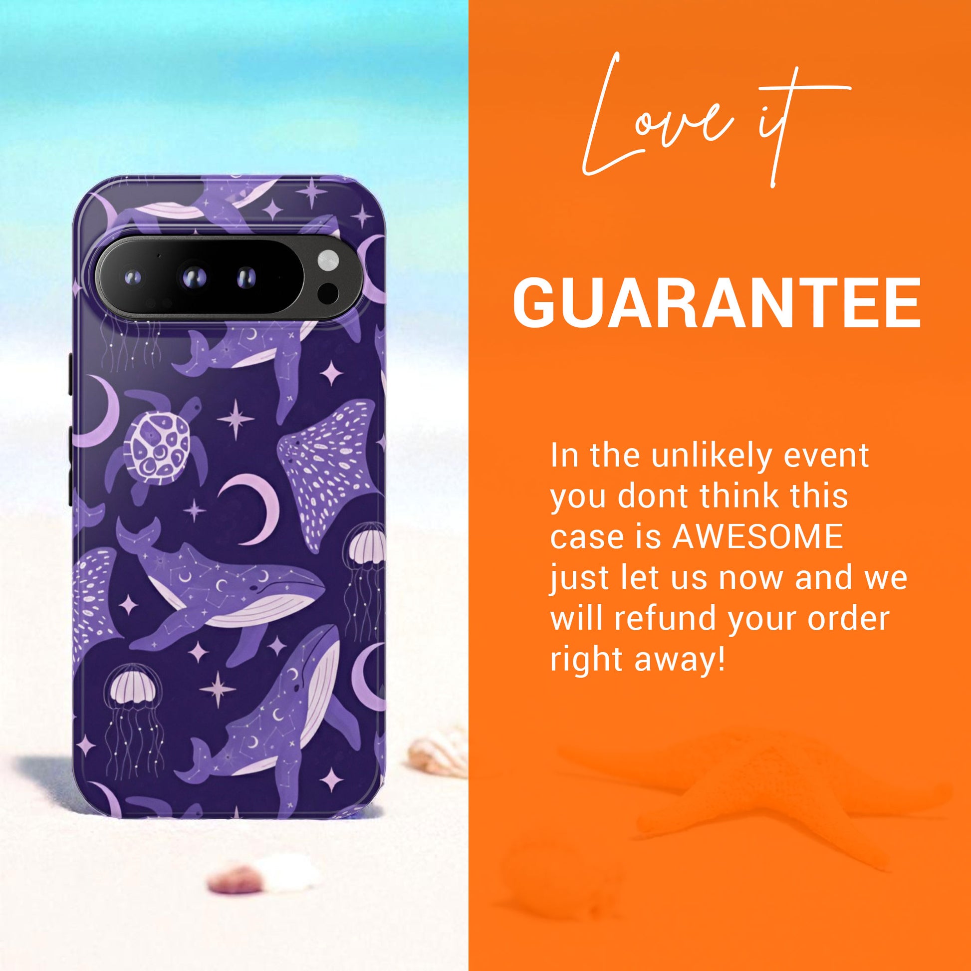 Celestial Sea Theme Google Pixel Tough Phone Case 9 8 7 6 5 4