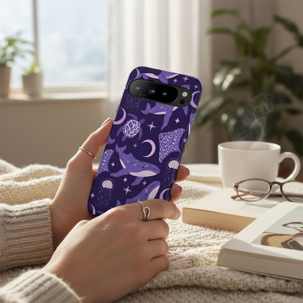 Celestial Sea Theme Google Pixel Tough Phone Case 9 8 7 6 5 4