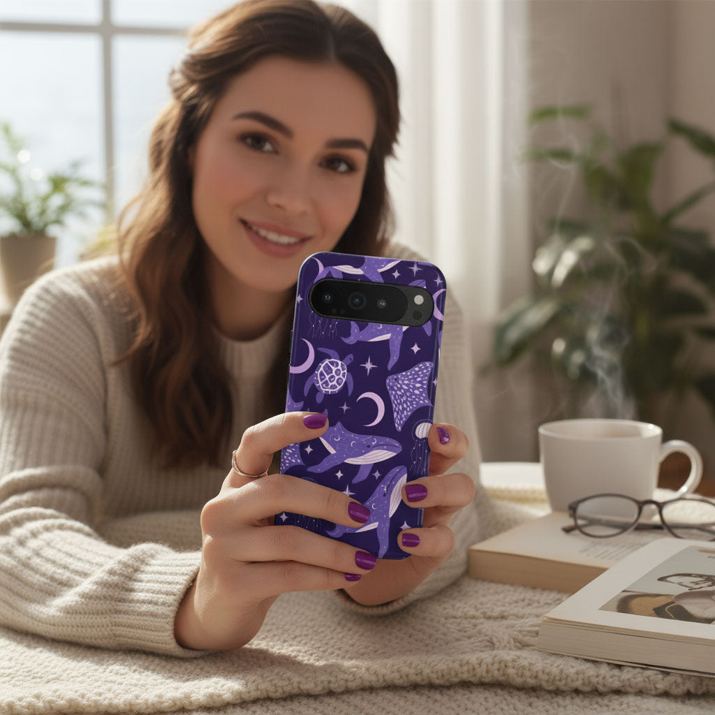 Celestial Sea Theme Google Pixel Tough Phone Case 9 8 7 6 5 4