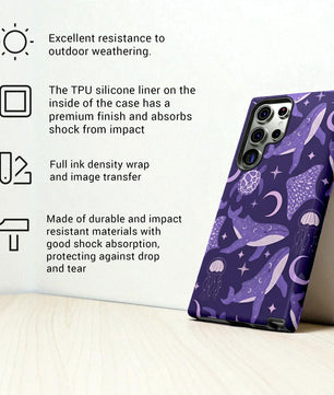 Celestial Sea Theme Samsung Galaxy Tough Phone Case S25 S24 S23 S22