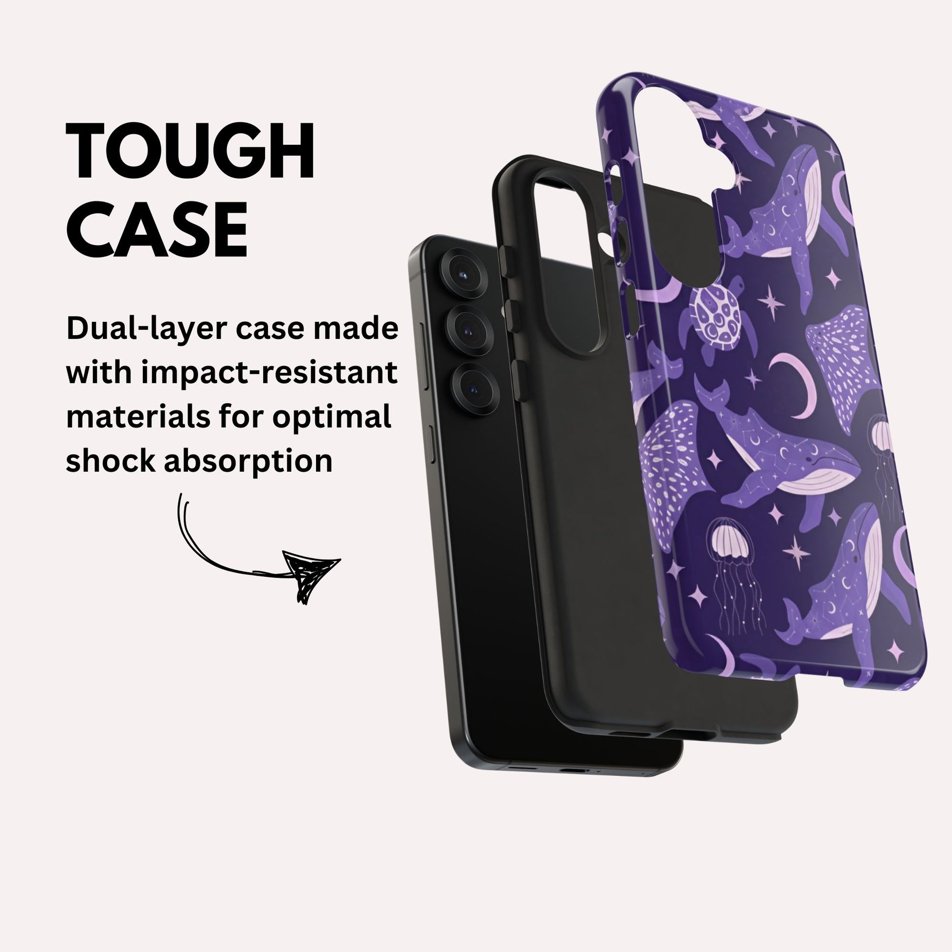 Celestial Sea Theme Samsung Galaxy Tough Phone Case S25 S24 S23 S22