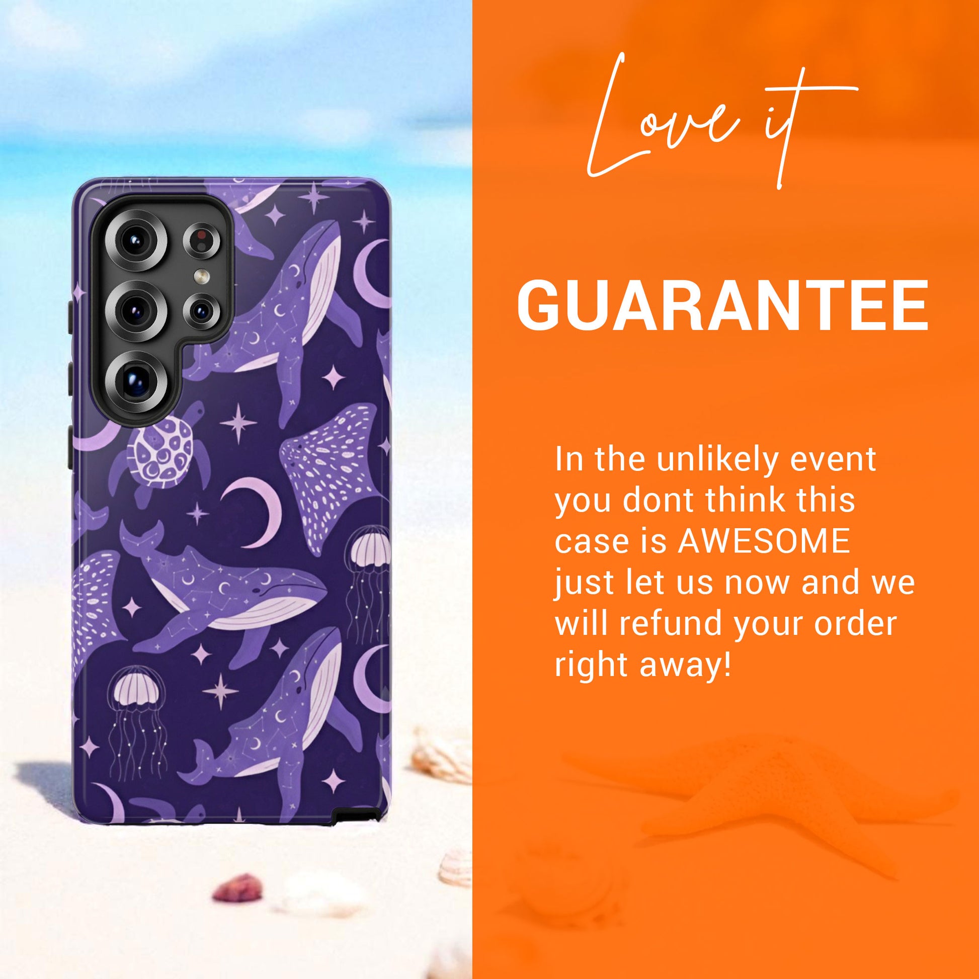 Celestial Sea Theme Samsung Galaxy Tough Phone Case S25 S24 S23 S22