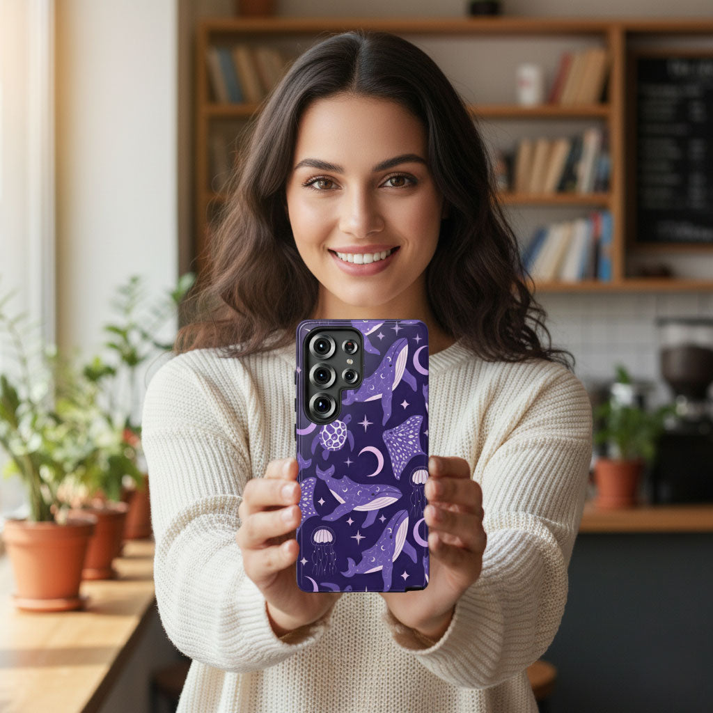 Celestial Sea Theme Samsung Galaxy Tough Phone Case S25 S24 S23 S22