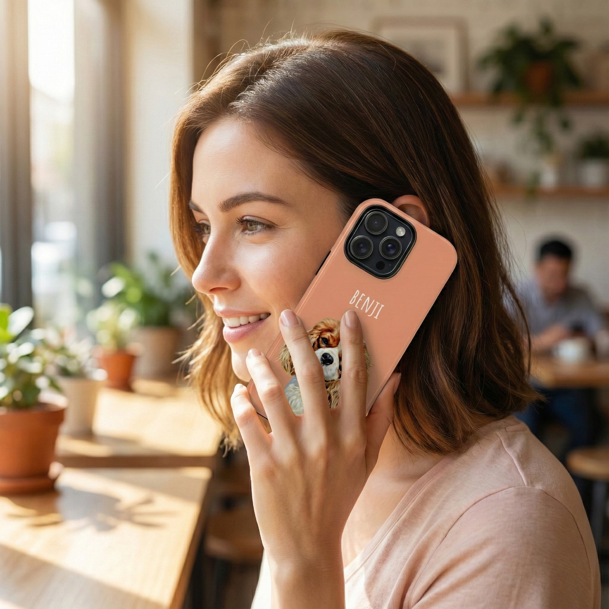 Personalised Dog Phone Case with Photo + Name Portrait for iPhone 17 16 15 14 13