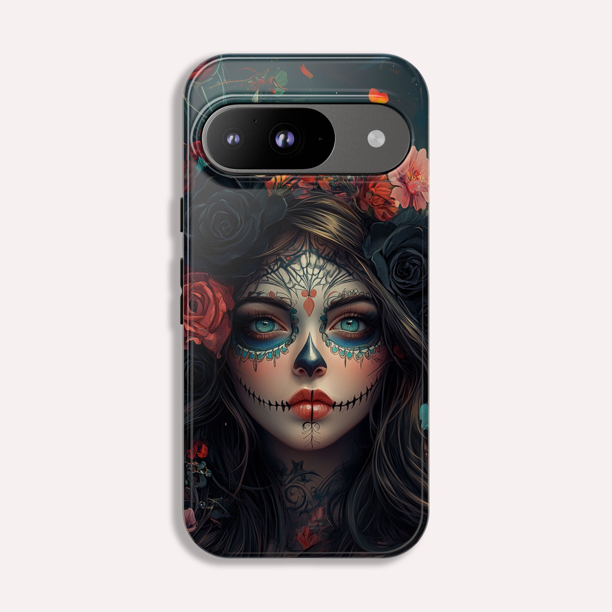 Day of The Dead Phone Case, Sugar Skull, Dia de los Muertos - Tough Case for Google Pixel