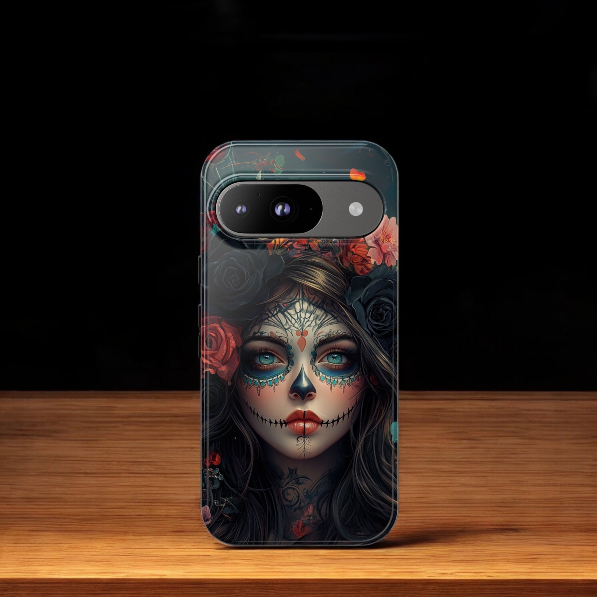 Day of The Dead Phone Case, Sugar Skull, Dia de los Muertos - Tough Case for Google Pixel