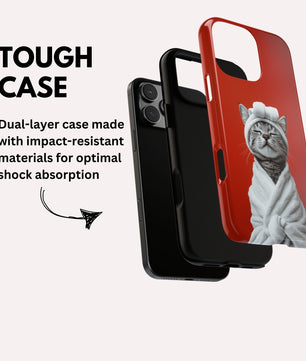 iPhone Phone Case - Cute Tabby Cat Day Spar - Tough Case for iPhone