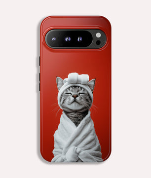 Google Pixel  Phone Case - Cute Tabby Cat Day Spar - Tough Case For Google Pixel
