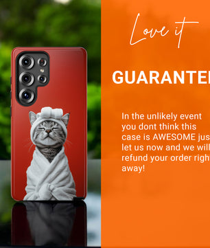 Samsung  Phone Case - Cute Tabby Cat Day Spar - Tough Case for Samsung Galaxy