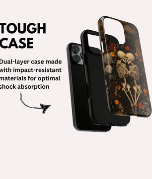 Romantic Gothic Phone Case Skeleton Themed Case - Forever Love - for iPhone