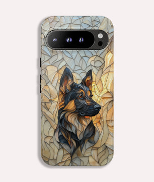 German Shepherd Stain Glass Effect Google Pixel Tough Case for Google Pixel