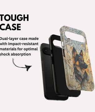 German Shepherd Stain Glass Effect Google Pixel Tough Case for Google Pixel