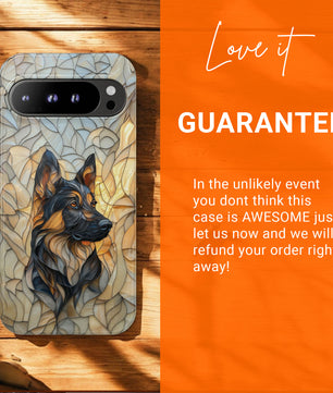 German Shepherd Stain Glass Effect Google Pixel Tough Case for Google Pixel