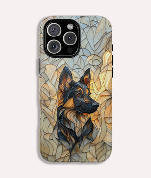 German Shepherd Stain Glass Effect Iphone Tough Case for iPhone