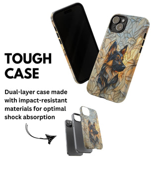 German Shepherd Stain Glass Effect Iphone Tough Case for iPhone