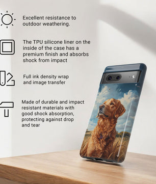 Golden Retriever Phone Case - Golden Retriever Gifts - Tough Case For Google Pixel