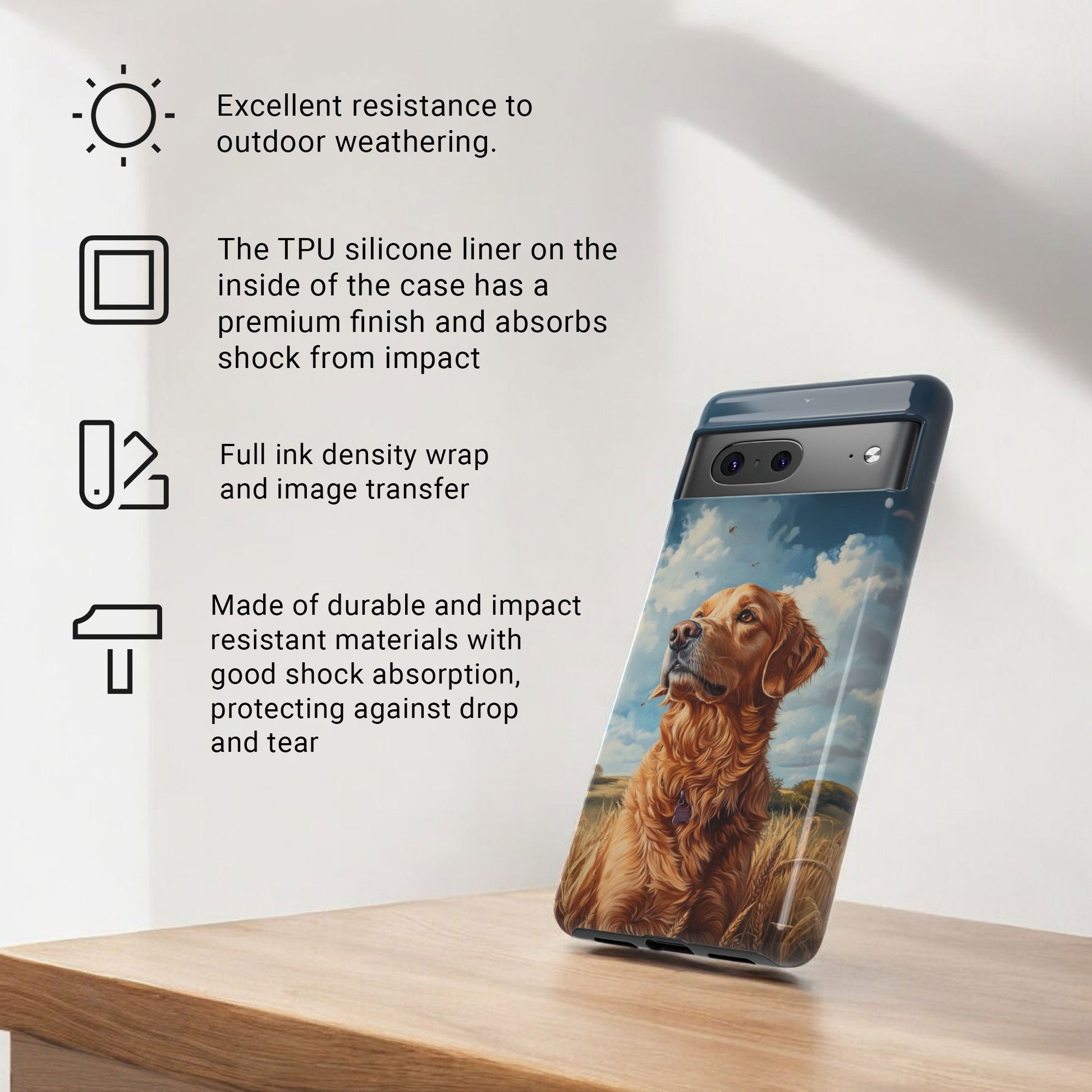 Golden Retriever Phone Case - Golden Retriever Gifts - Tough Case For Google Pixel