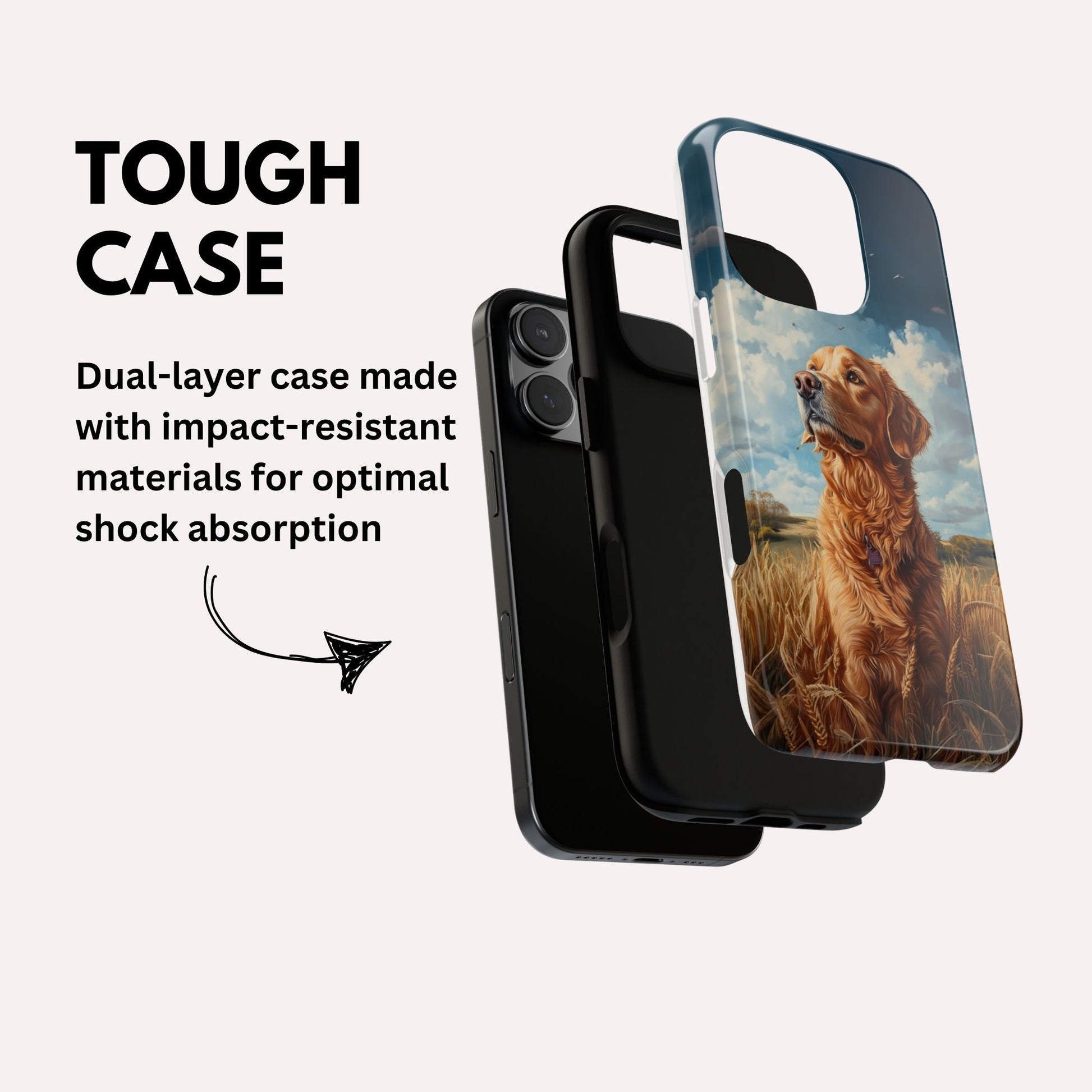 Golden Retriever Phone Case - Golden Retriever Gifts - Tough Case for iPhone
