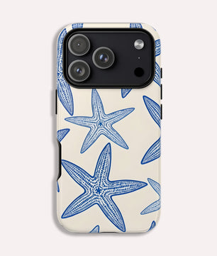 Starfish Phone Case  Ocean Themed 2-in-1 Tough iPhone 17, 16 15 Case Beach Design