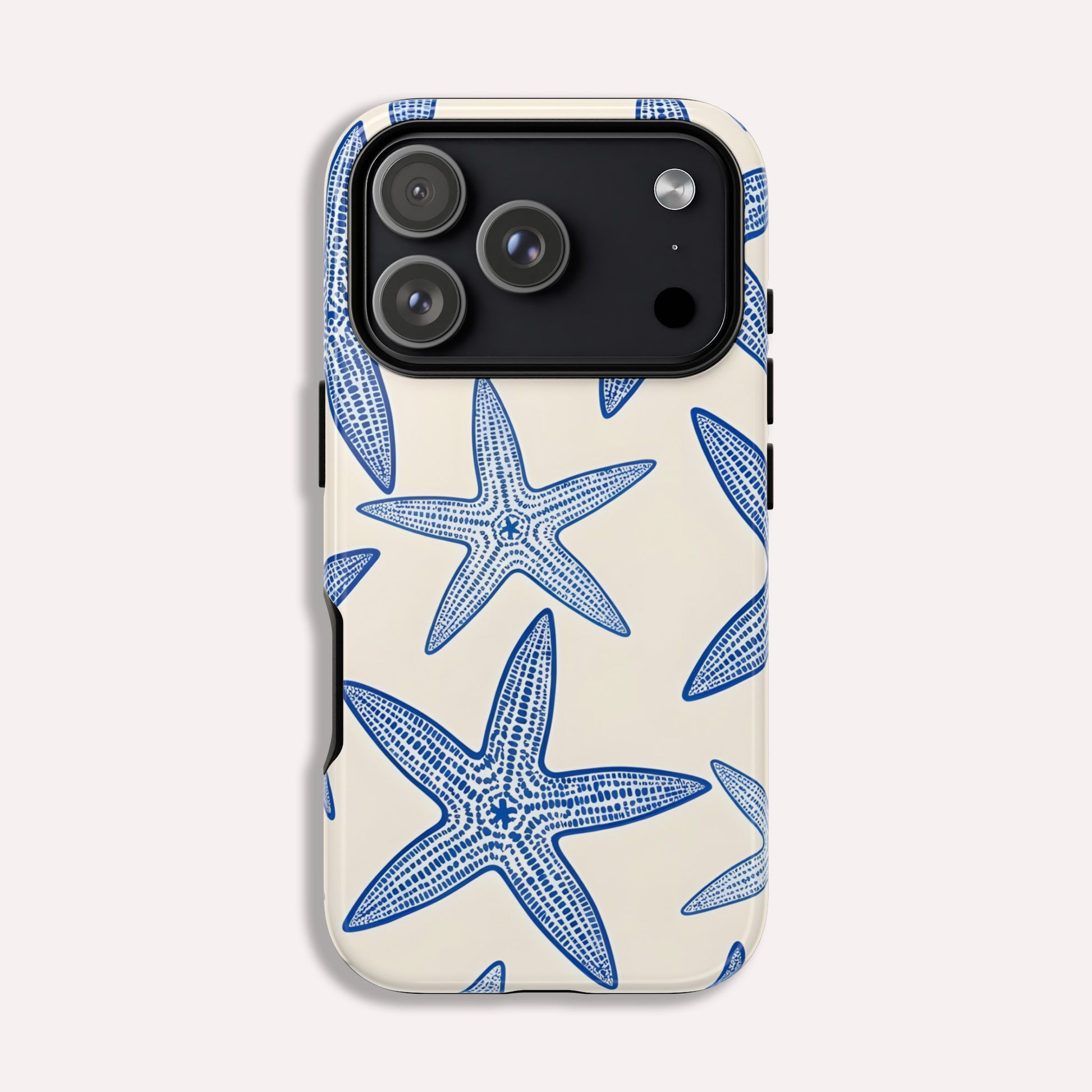 Starfish Phone Case  Ocean Themed 2-in-1 Tough iPhone 17, 16 15 Case Beach Design