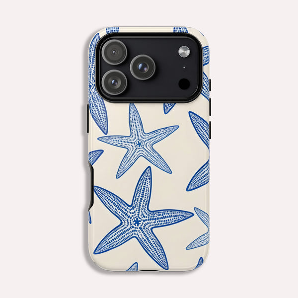 Starfish Phone Case  Ocean Themed 2-in-1 Tough iPhone 17, 16 15 Case Beach Design