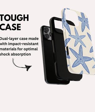 Starfish Phone Case  Ocean Themed 2-in-1 Tough iPhone 17, 16 15 Case Beach Design