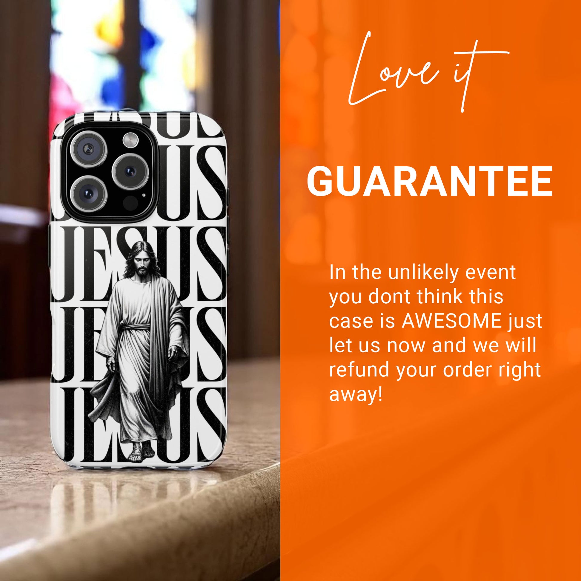 Jesus Phone Case - Inspirational Christian Spiritual Gift - for iPhone