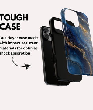 Phone Case Natural Marble Effect Tough Case for iPhone