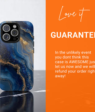 Phone Case Natural Marble Effect Tough Case for iPhone