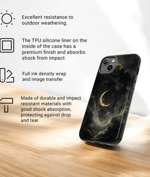 Celestial Stars And Moon Phone Case For iPhone Tough Case for iPhone