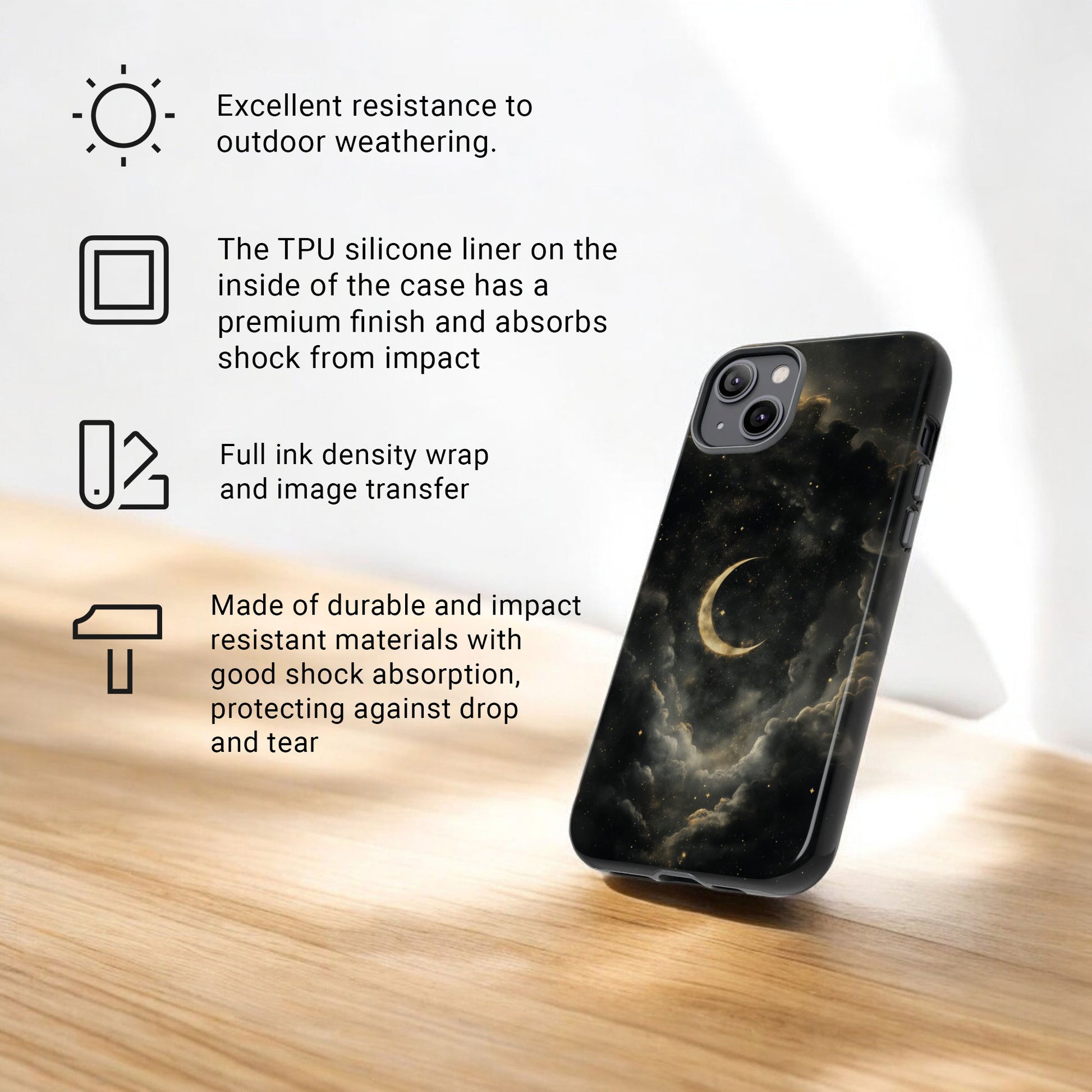 Celestial Stars And Moon Phone Case For iPhone Tough Case for iPhone