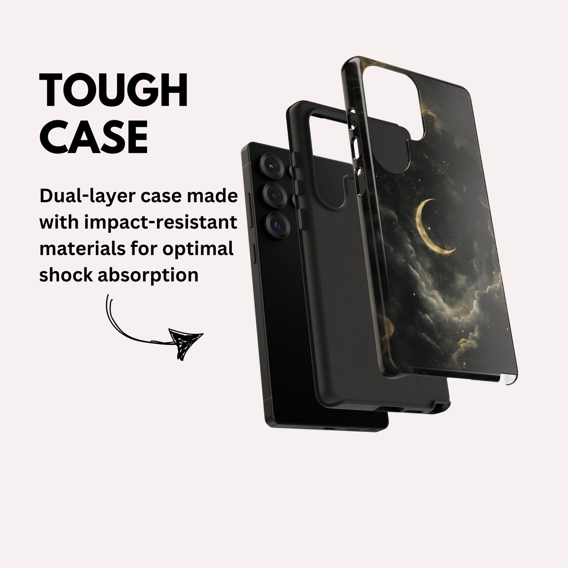 Celestial Stars And Moon Phone Case Samsung Tough Case for Samsung Galaxy