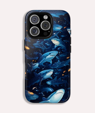 Shark iPhone Phone Case - Ocean Vibe, Marine Life - Tough Case for iPhone