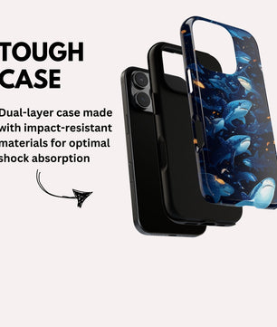 Shark iPhone Phone Case - Ocean Vibe, Marine Life - Tough Case for iPhone