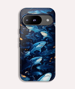 Shark Phone Case - Ocean Vibe, Marine Life - Tough Case For Google Pixel