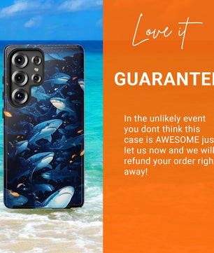 Shark Phone Case - Ocean Vibe, Marine Life - Tough Case for Samsung Galaxy