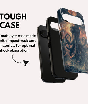 The Kraken - Moody Mythological Octopus Sea Design Tough Phone Case For Google Pixel 9 Pro XL, Pixel 8 Case Pixel 7 6 5