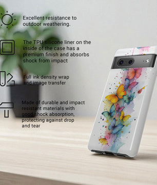 Butterfly Watercolour Design Gifts For Butterfly Lovers Tough Phone Case for Google Pixel 9 Pro XL, Pixel 8 Case Pixel 7 6 5