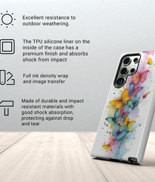 Butterfly Watercolour Design Gifts For Butterfly Lovers Tough Phone Case for Samsung Galaxy