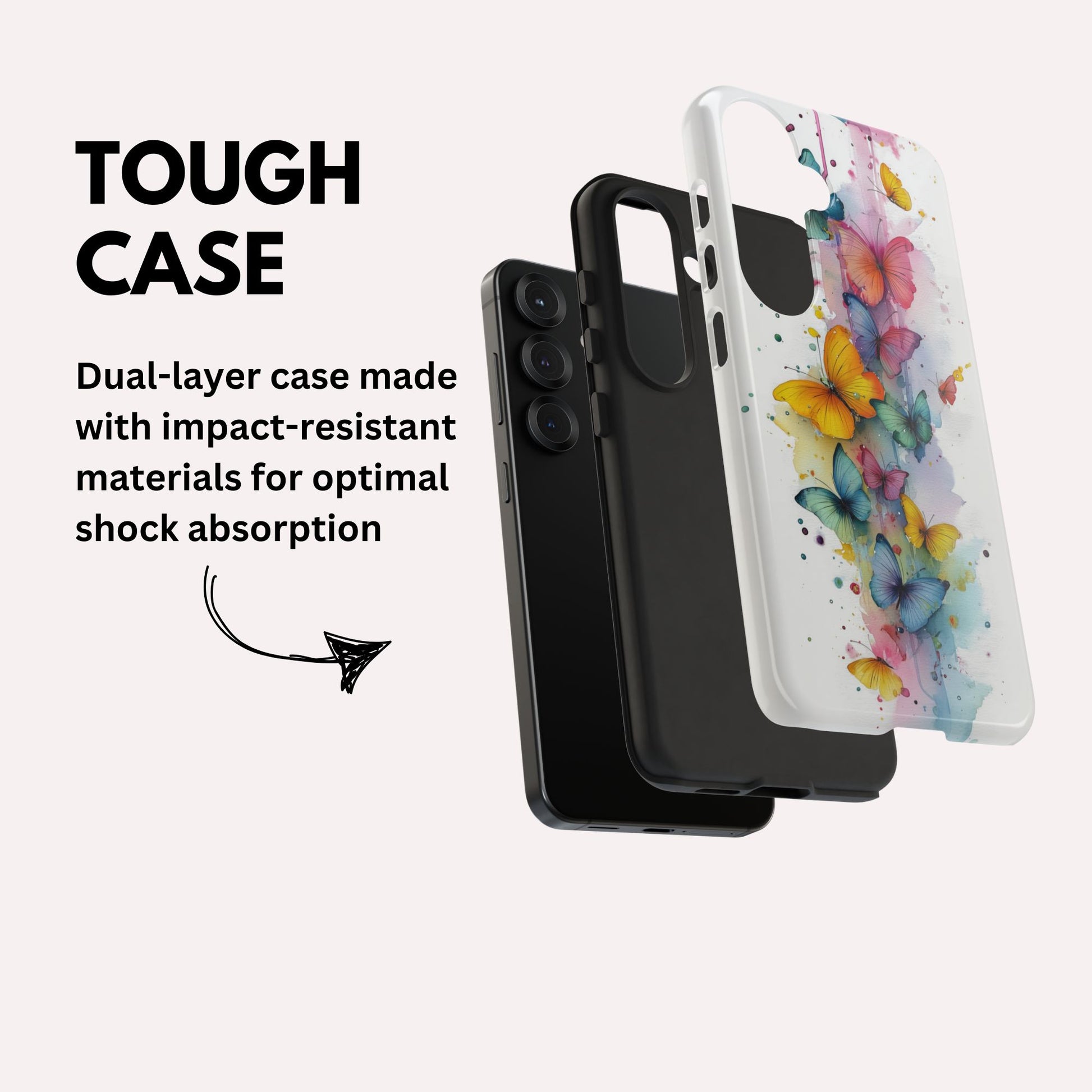Butterfly Watercolour Design Gifts For Butterfly Lovers Tough Phone Case for Samsung Galaxy