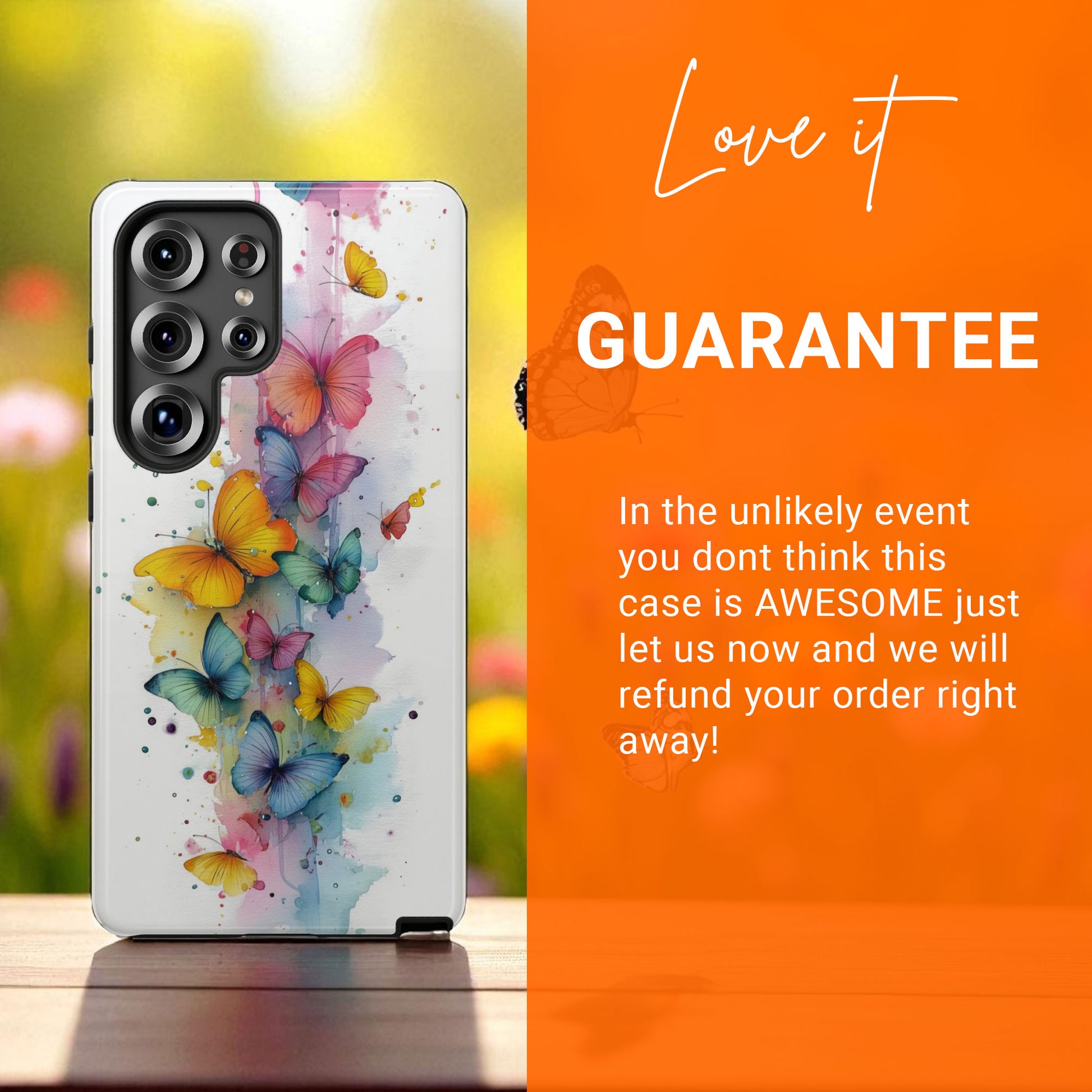 Butterfly Watercolour Design Gifts For Butterfly Lovers Tough Phone Case for Samsung Galaxy