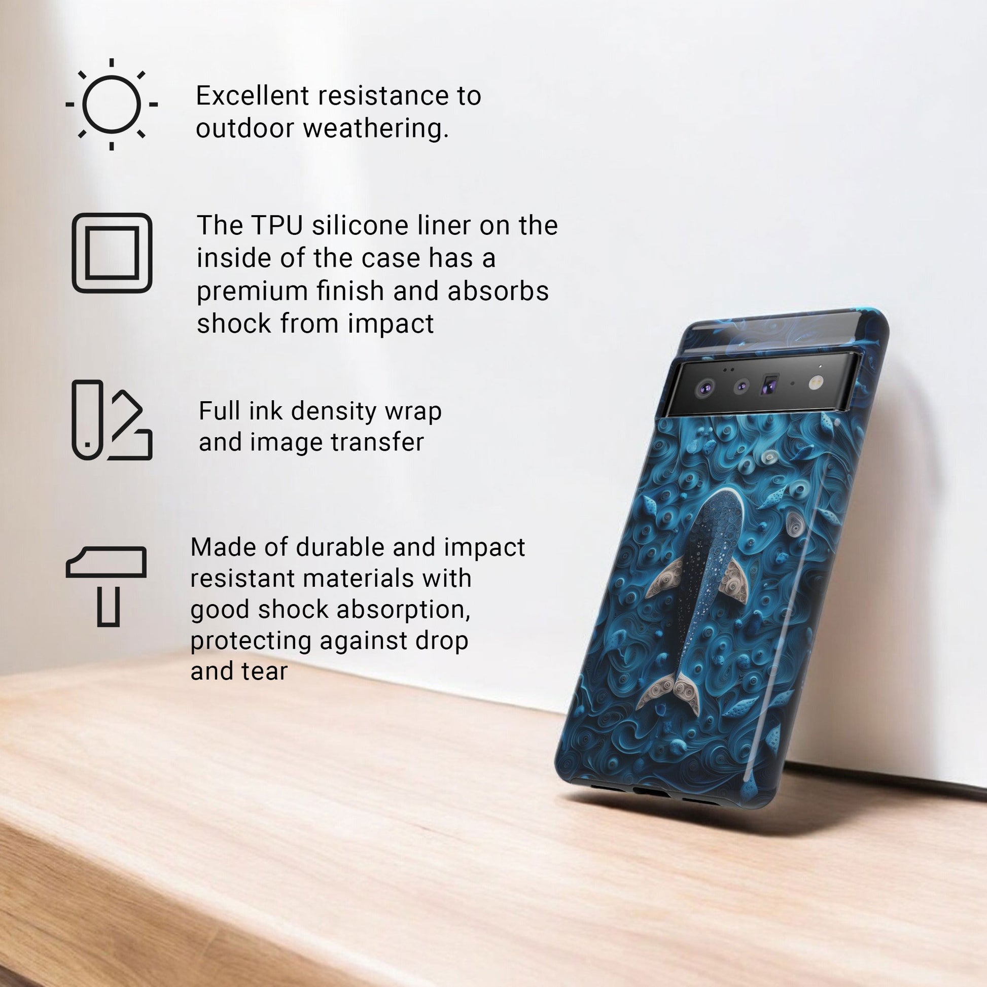 Whale Shark Paper Qilling Theme Ocean Lovers Gift - Tough Case For Google Pixel