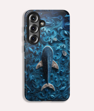 Whale Shark Paper Qilling Theme Ocean Lovers Gift - Tough Case for Samsung Galaxy