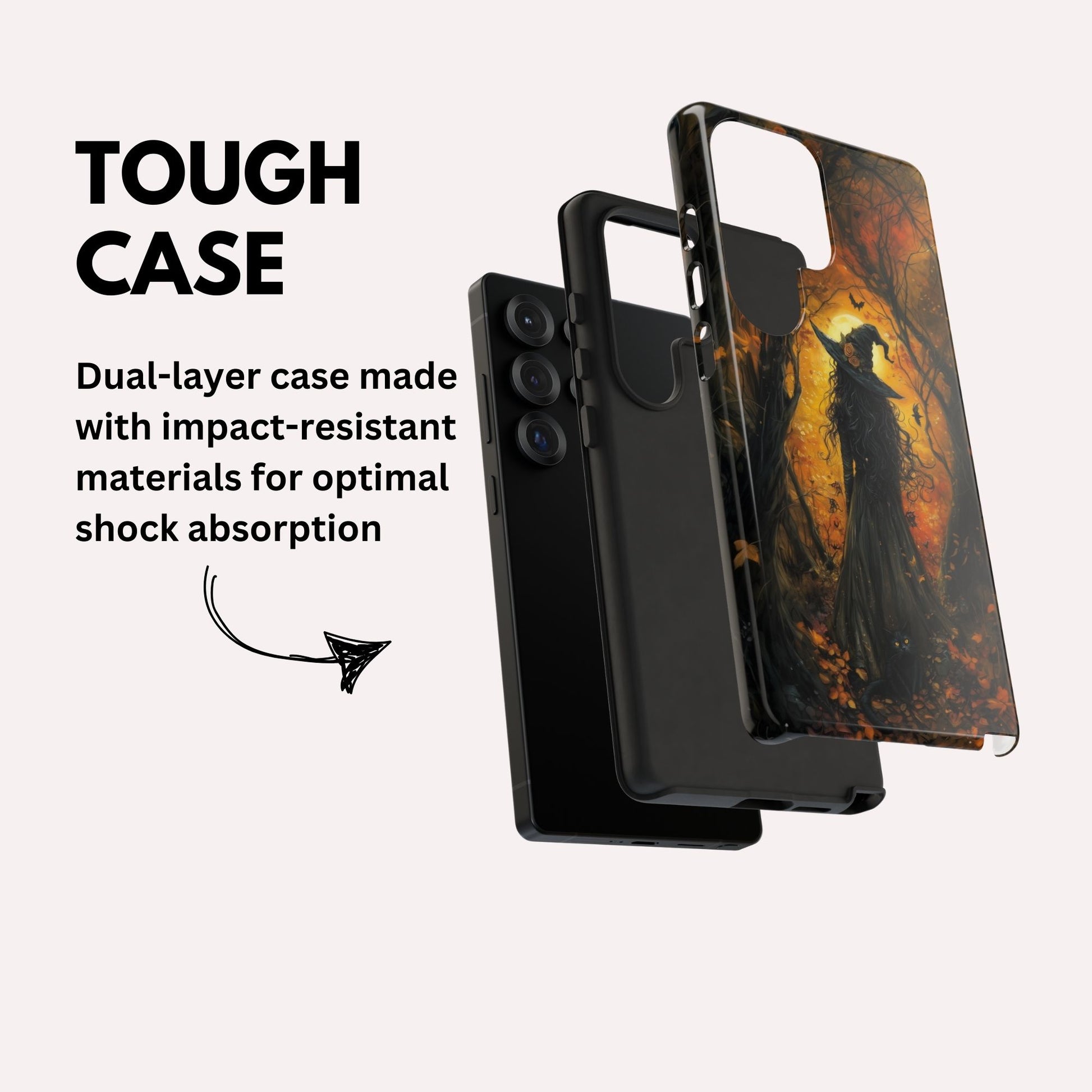 Gothic Witch Phone Case, Sugar Skull - Tough Case for iPhone